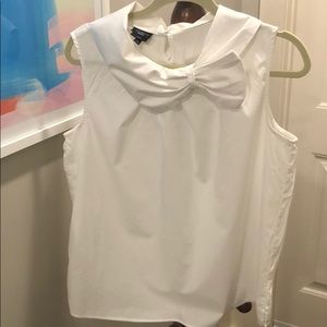 Talbots White Bow Top 🎀